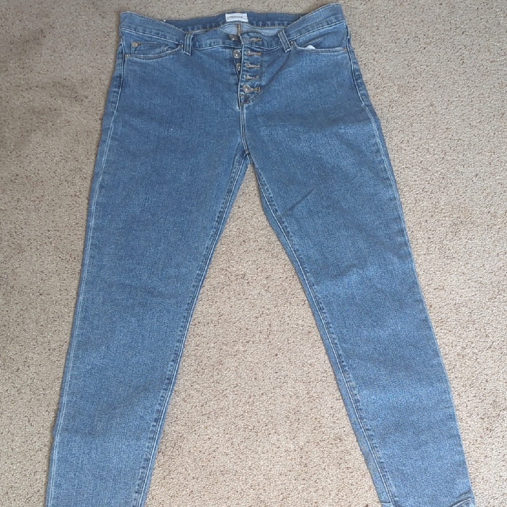 Hudson Blair‎ Super Skinny Jeans Women's Size 29 Button Front Light Wash